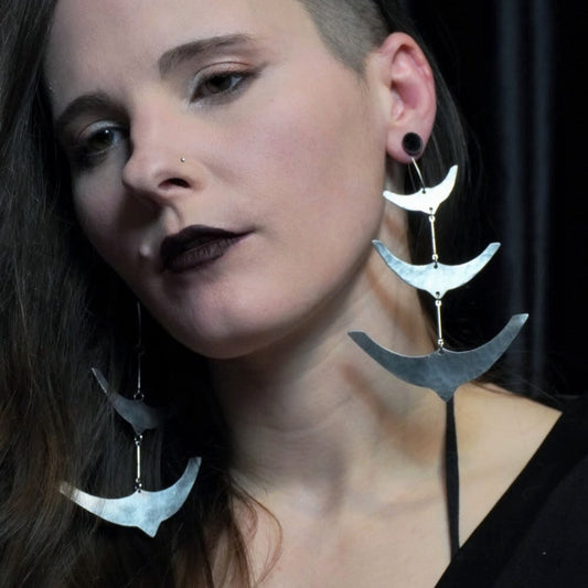 SPINE Earrings / Aluminum