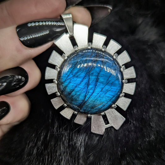 HYPERDRIVE Pendant / Labradorite / Aluminum