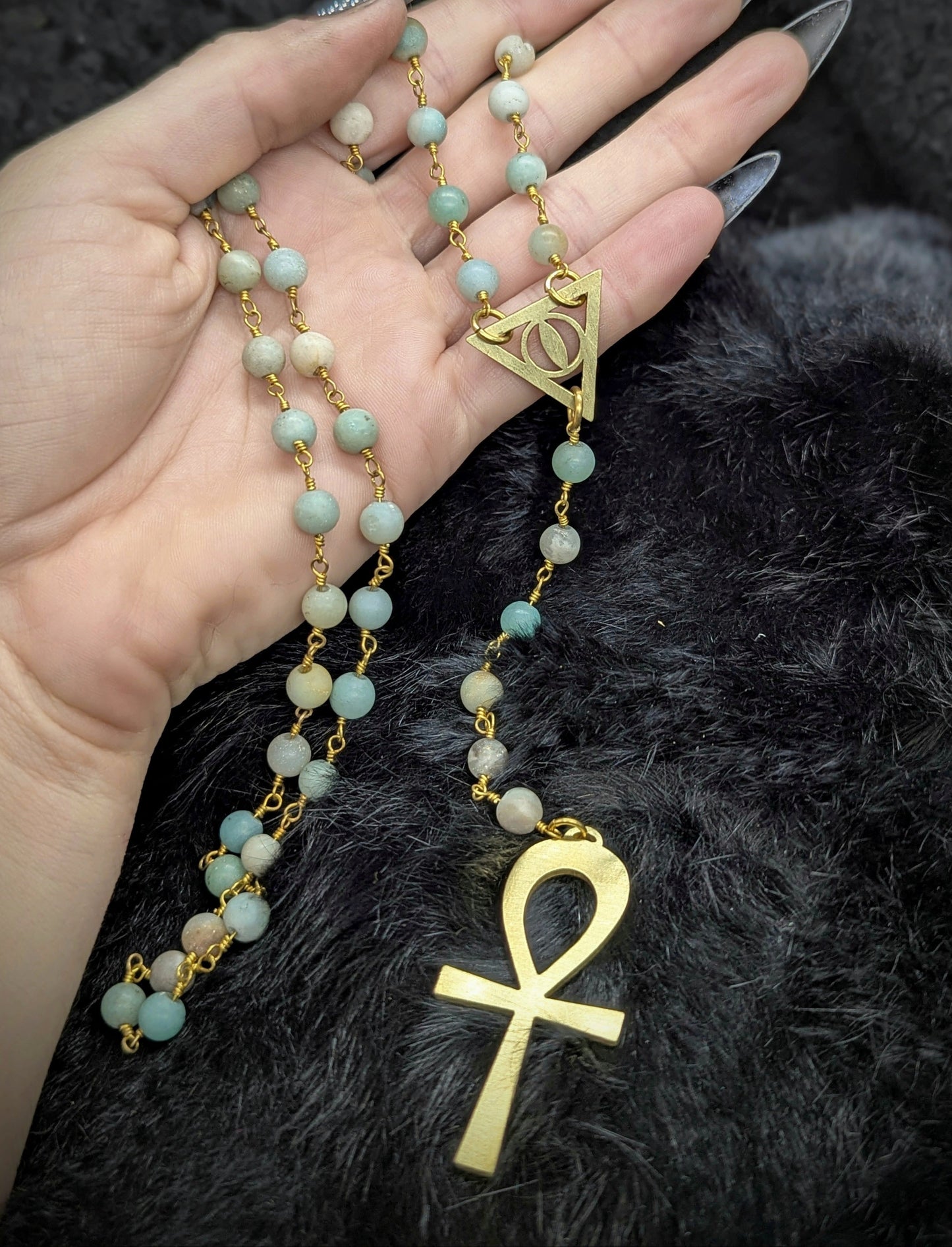 ANKH Rosary /Brass