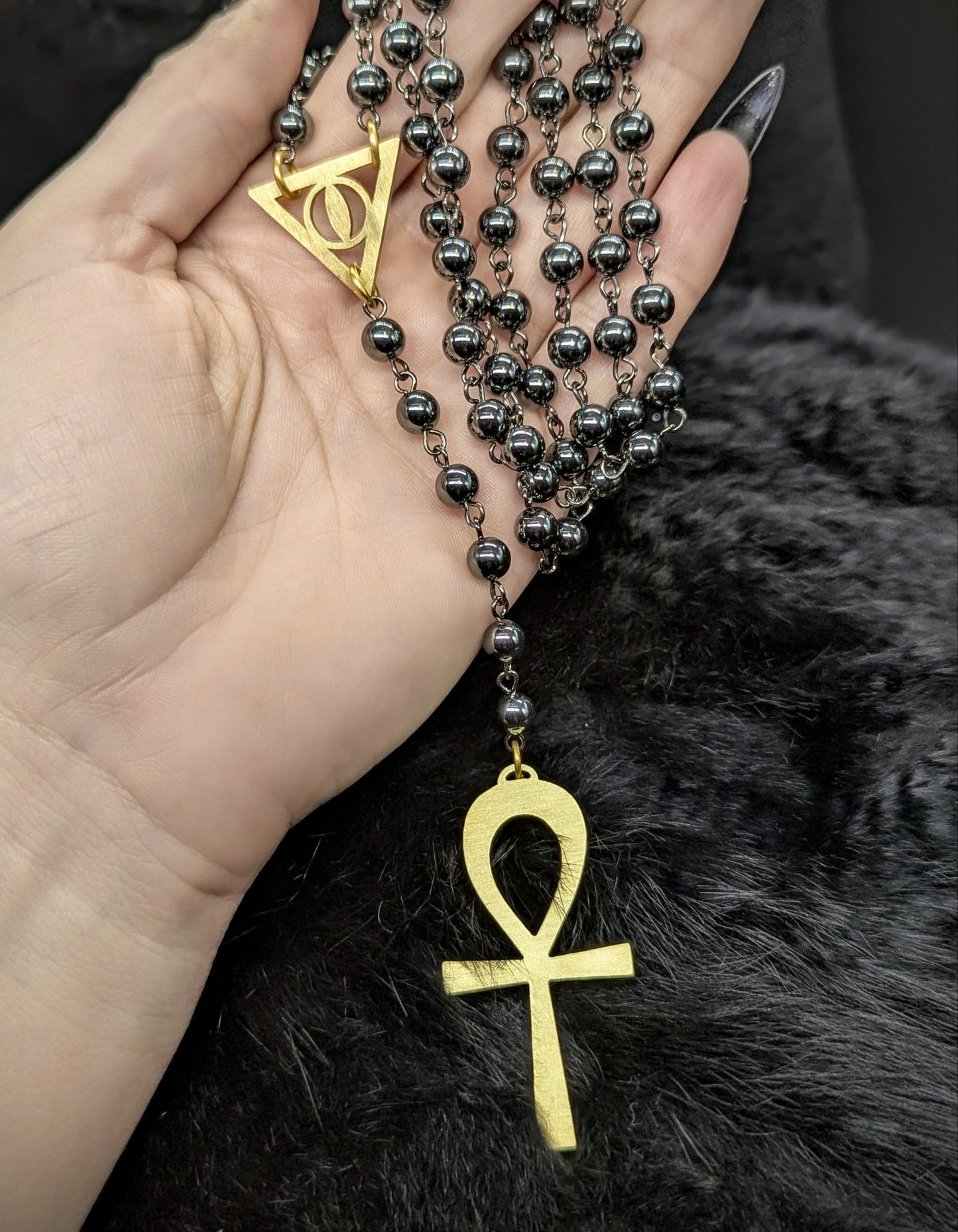 ANKH Rosary /Brass