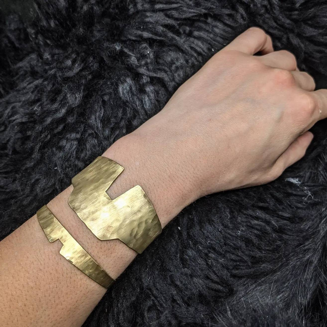 DARKSTAR MACHINATIONS - AMAZONIAN Cuff / Brass - bracelet