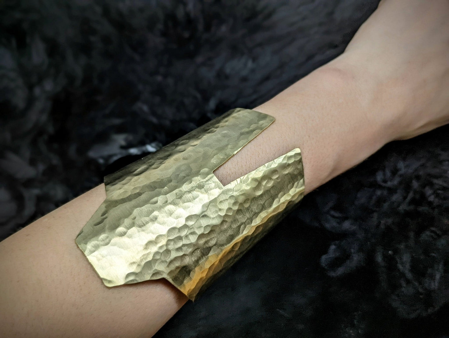 DARKSTAR MACHINATIONS - ATHENA Bracer - Cuff / Brass - bracelet