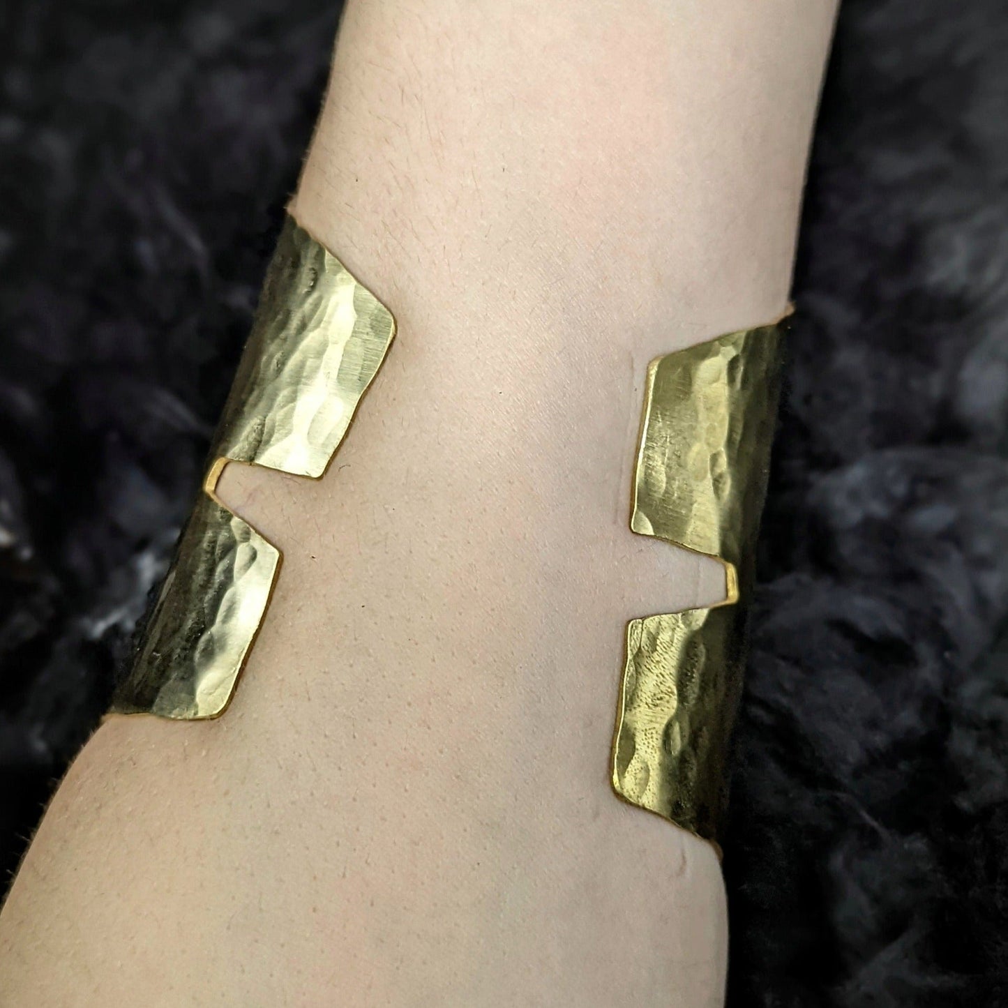 DARKSTAR MACHINATIONS - ATHENA Bracer - Cuff / Brass - bracelet