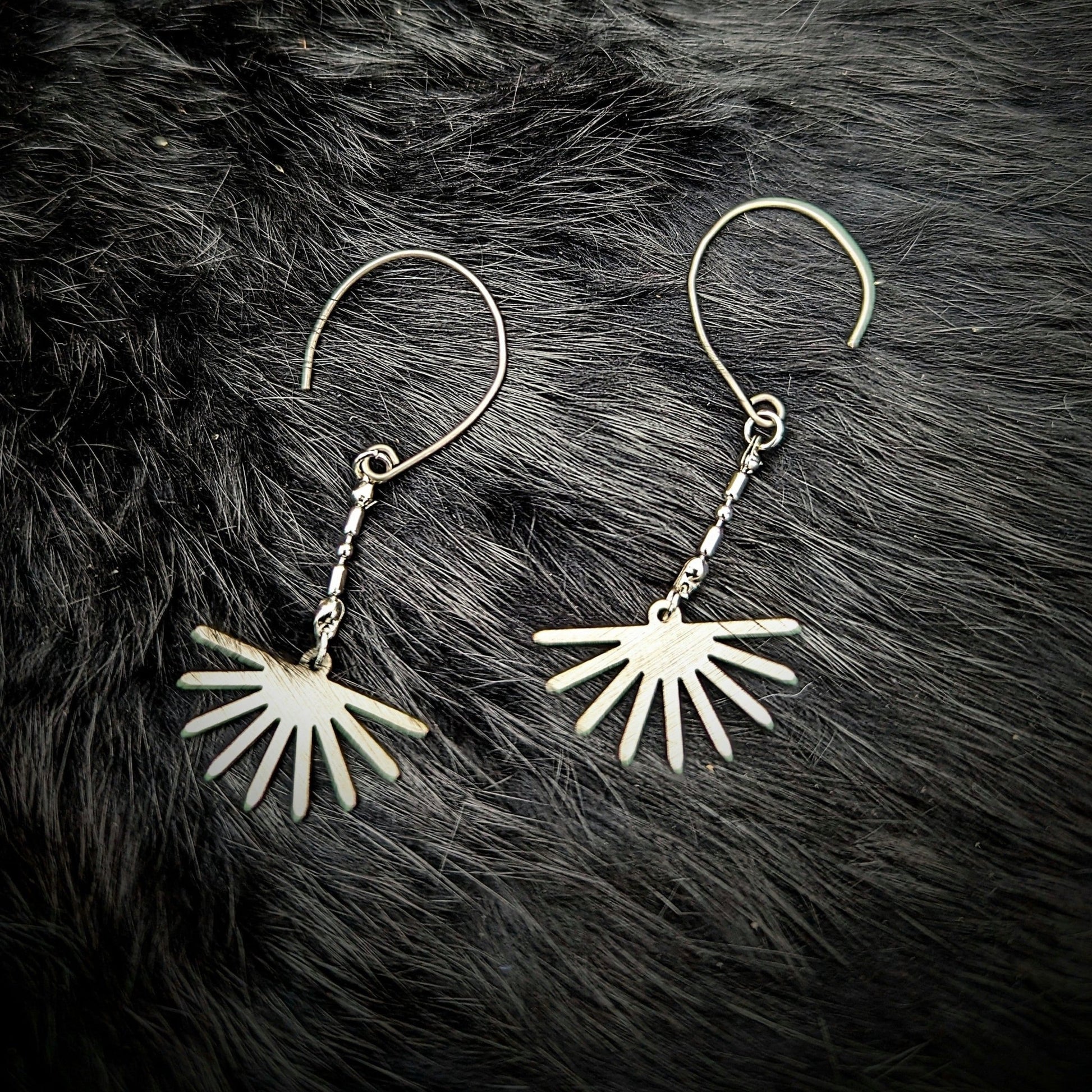 DARKSTAR MACHINATIONS - BEAM Earrings / Silver - earrings