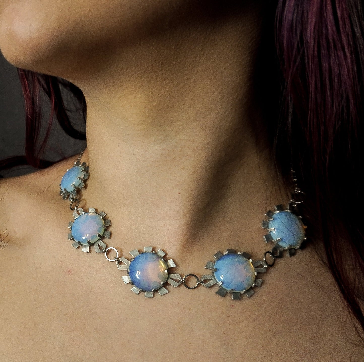 ELIZABETH Choker / Opalite /Aluminum