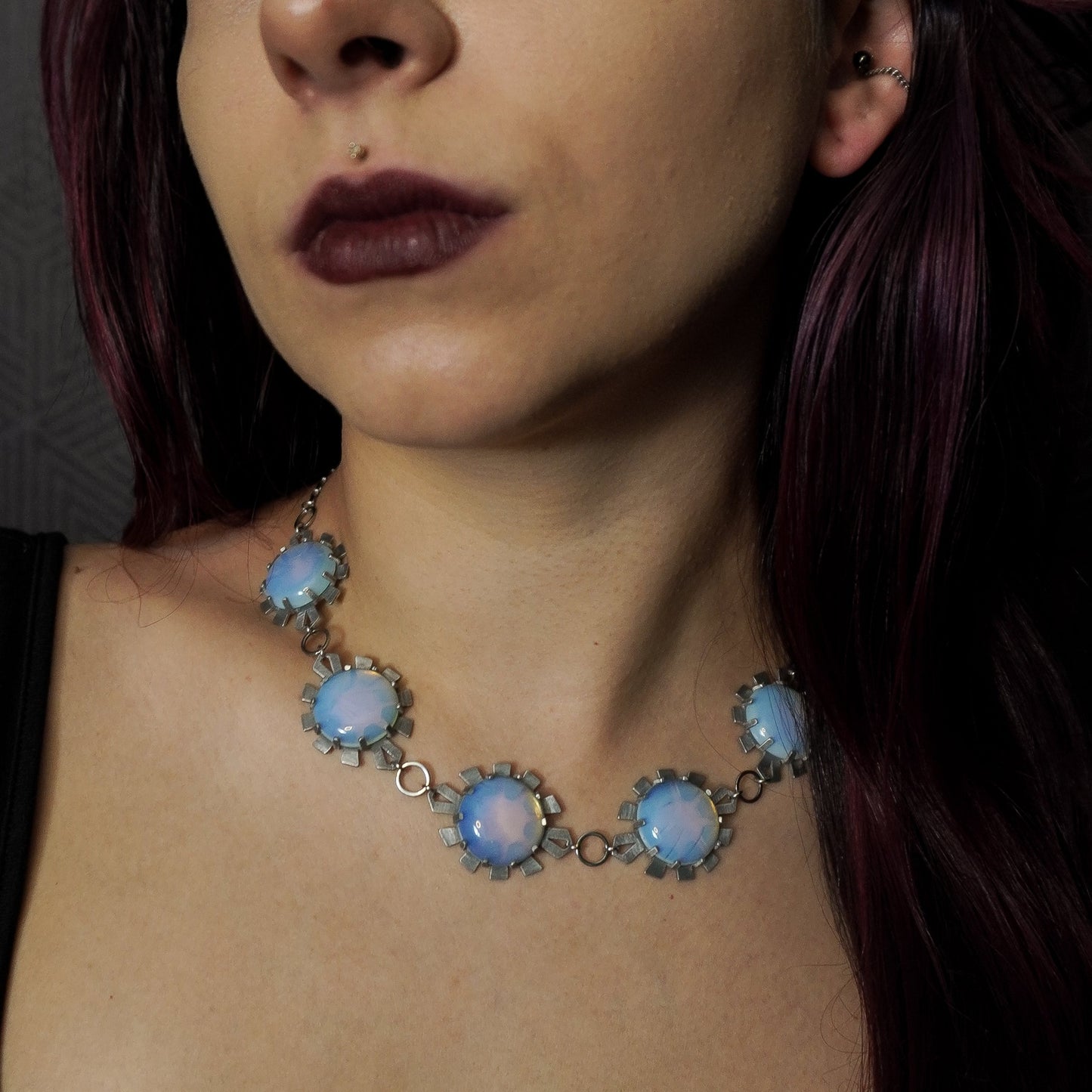 ELIZABETH Choker / Opalite /Aluminum