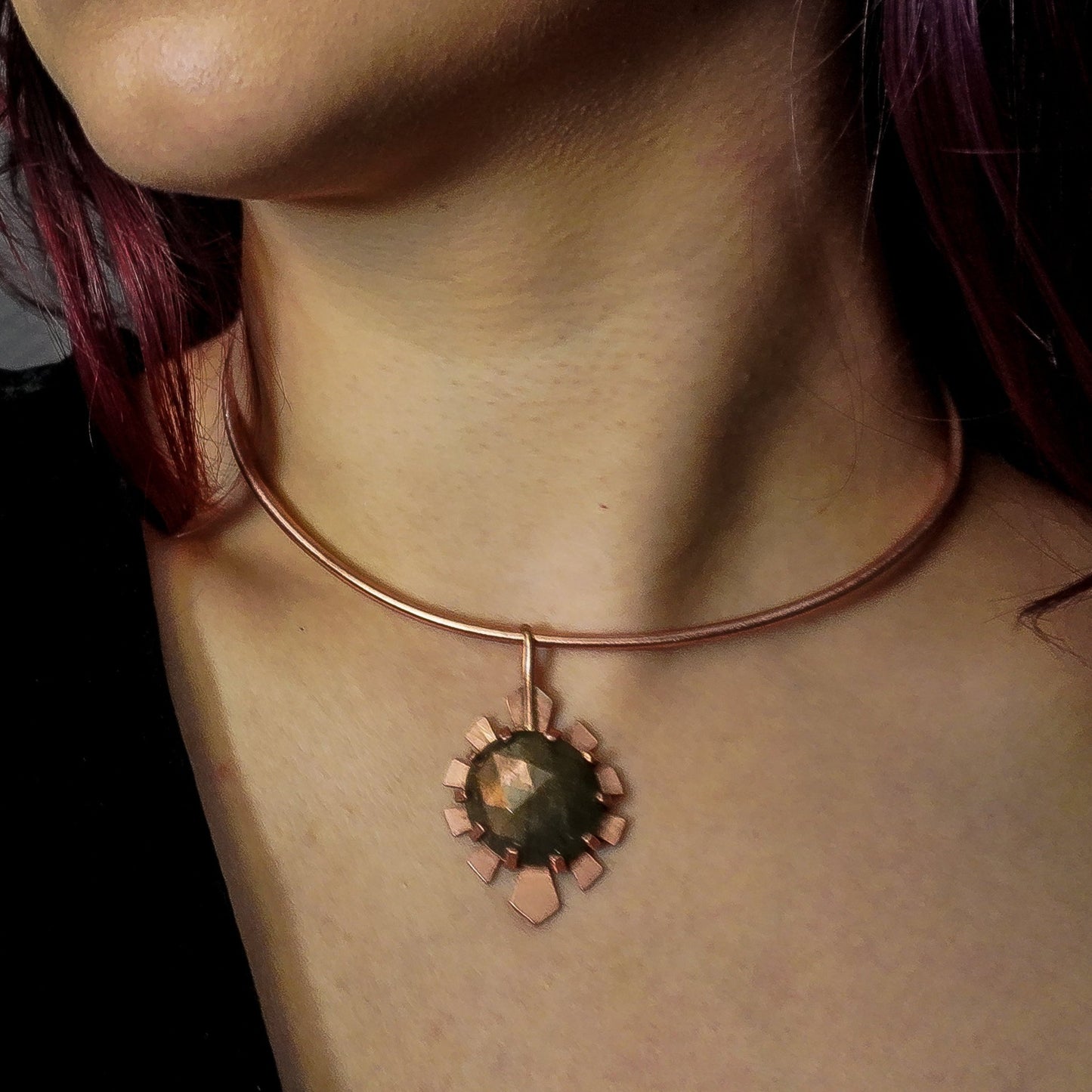 HYPERDRIVE Labradorite Pendant / Copper