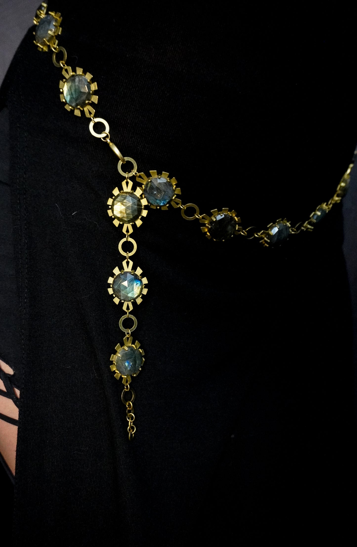 GWENEVERE Belt / Labradorite / Brass