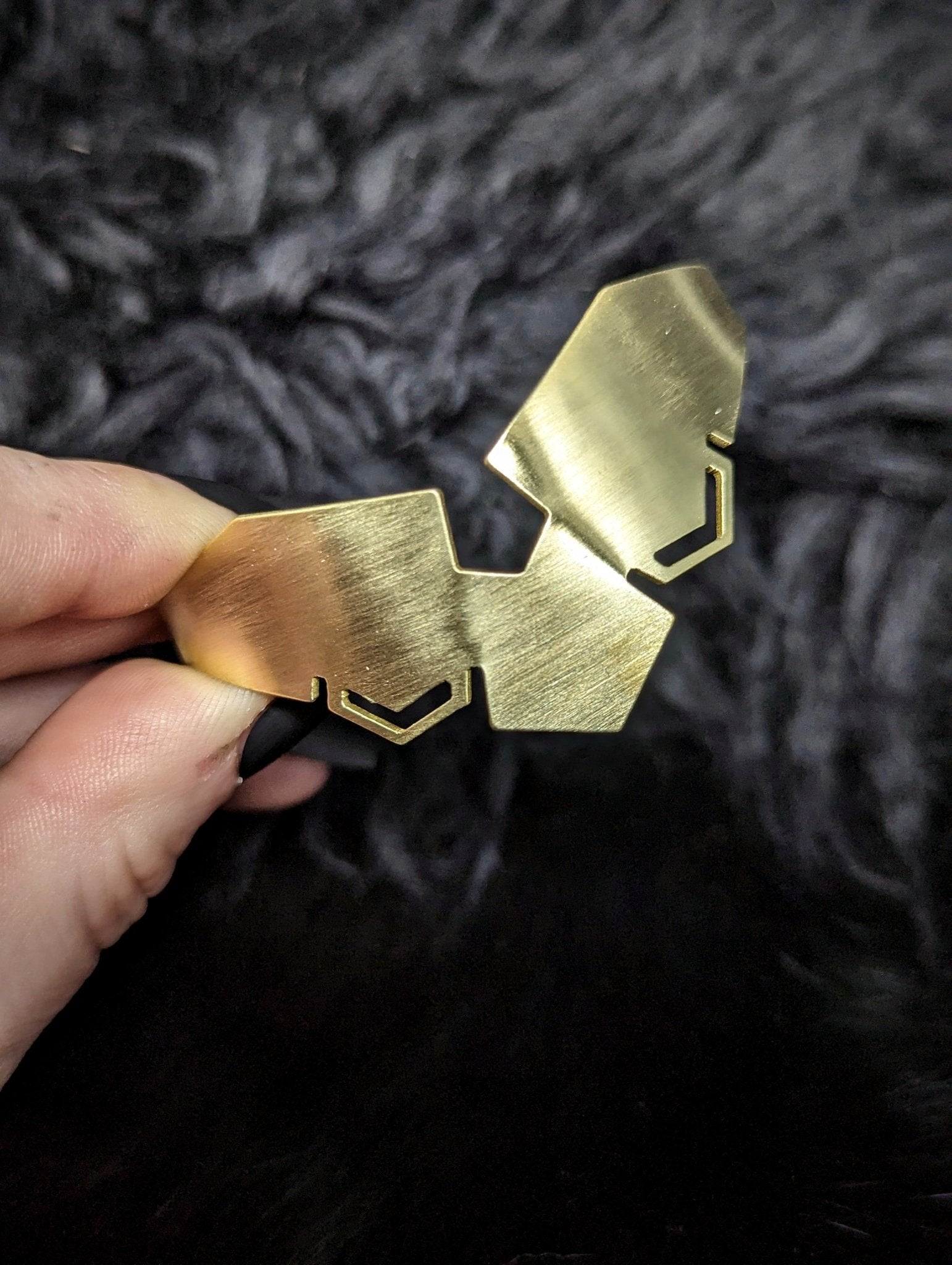 DARKSTAR MACHINATIONS - CHEVRON Cuff / Brass - bracelet