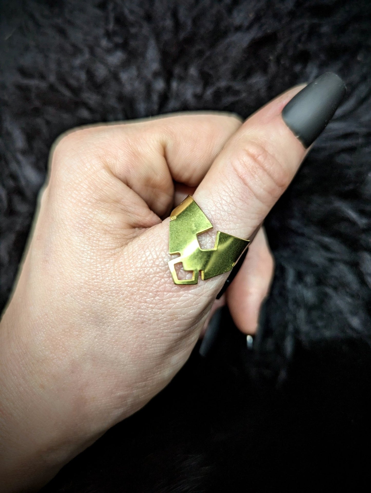 DARKSTAR MACHINATIONS - CHEVRON Ring / Brass - Ring