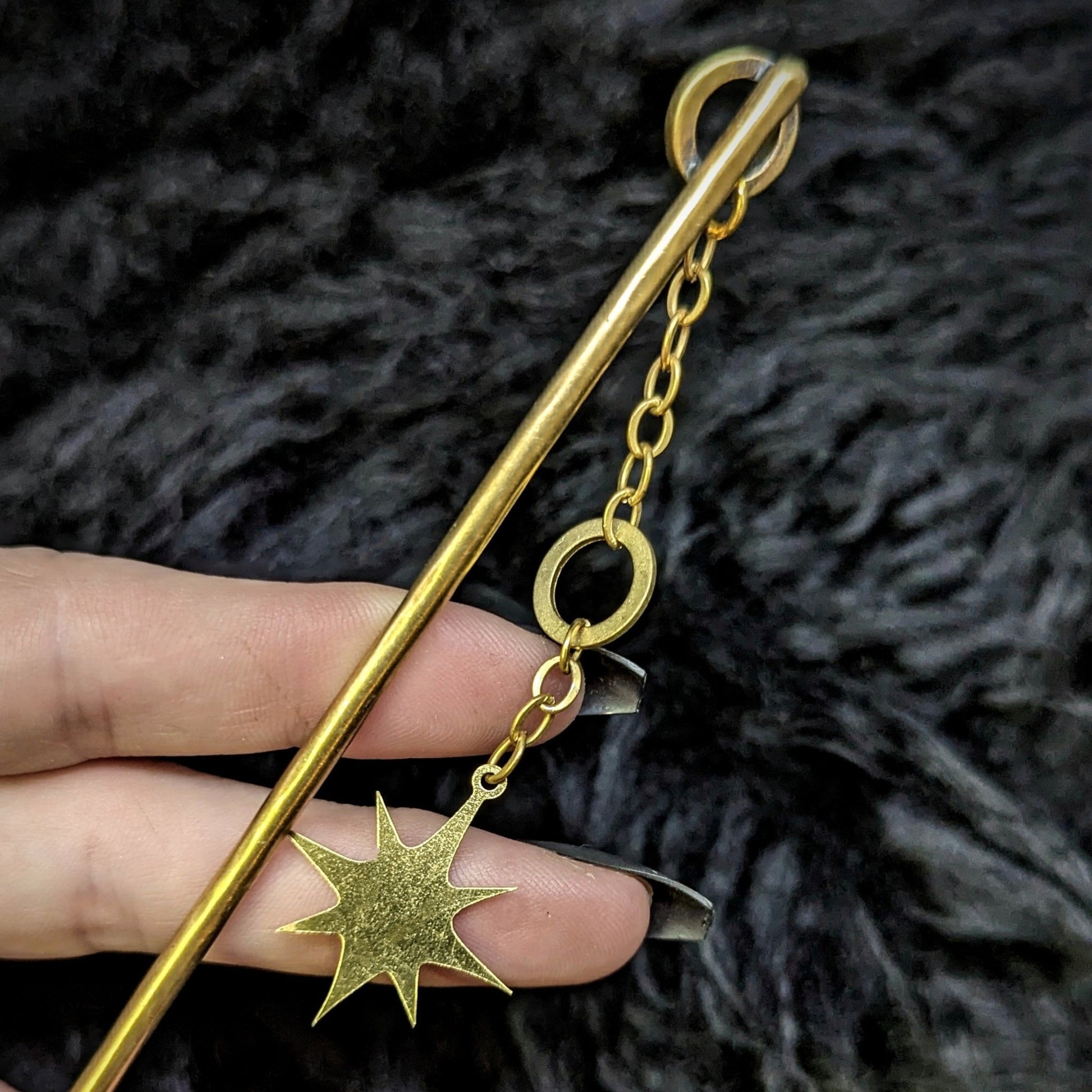 DARKSTAR MACHINATIONS - DOUMU Dangle Hair Stick - hairstick