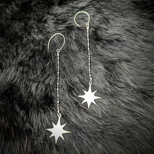 DARKSTAR MACHINATIONS - DOUMU Earrings / Silver - earrings