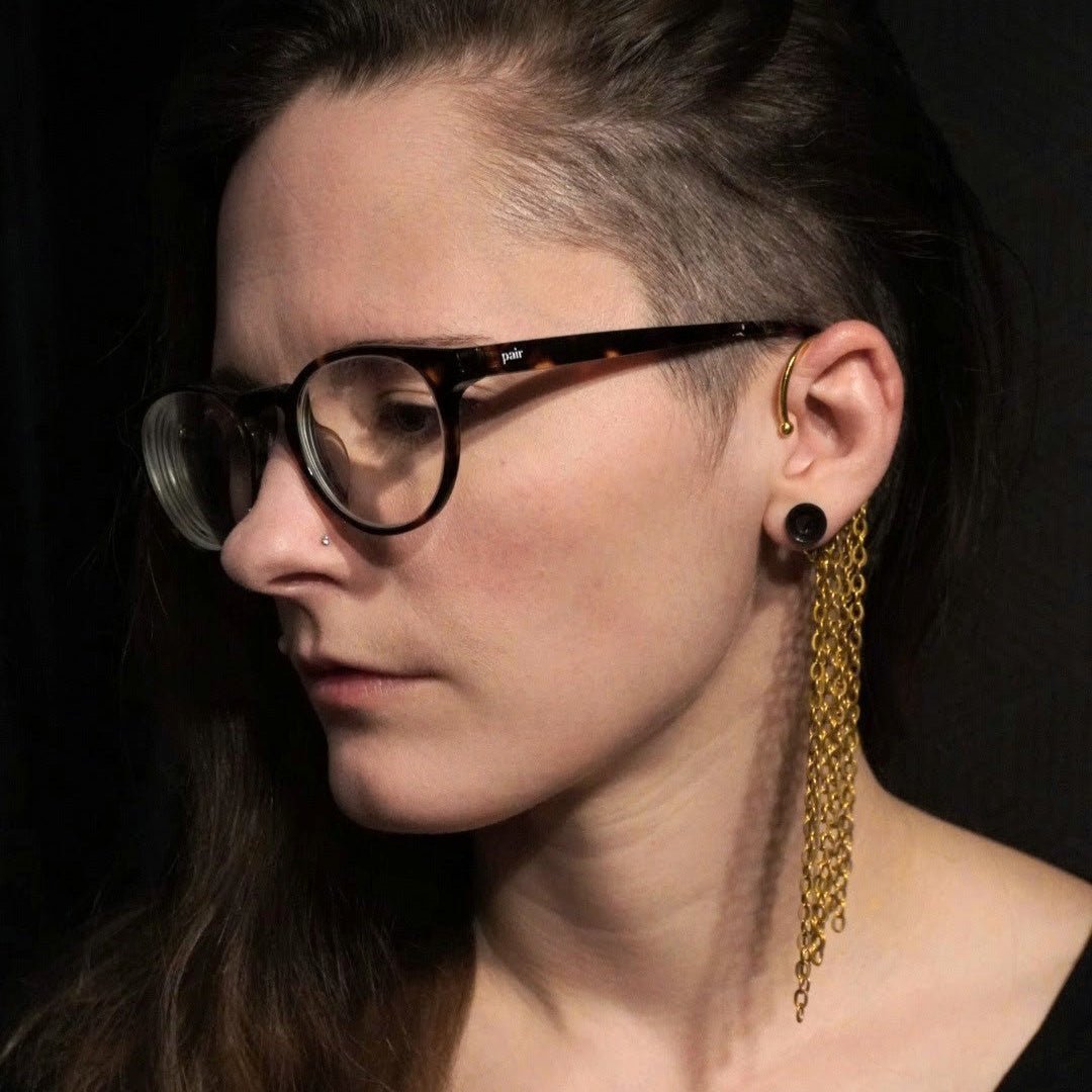 DARKSTAR MACHINATIONS - FALL Earcuff / Brass - earcuff