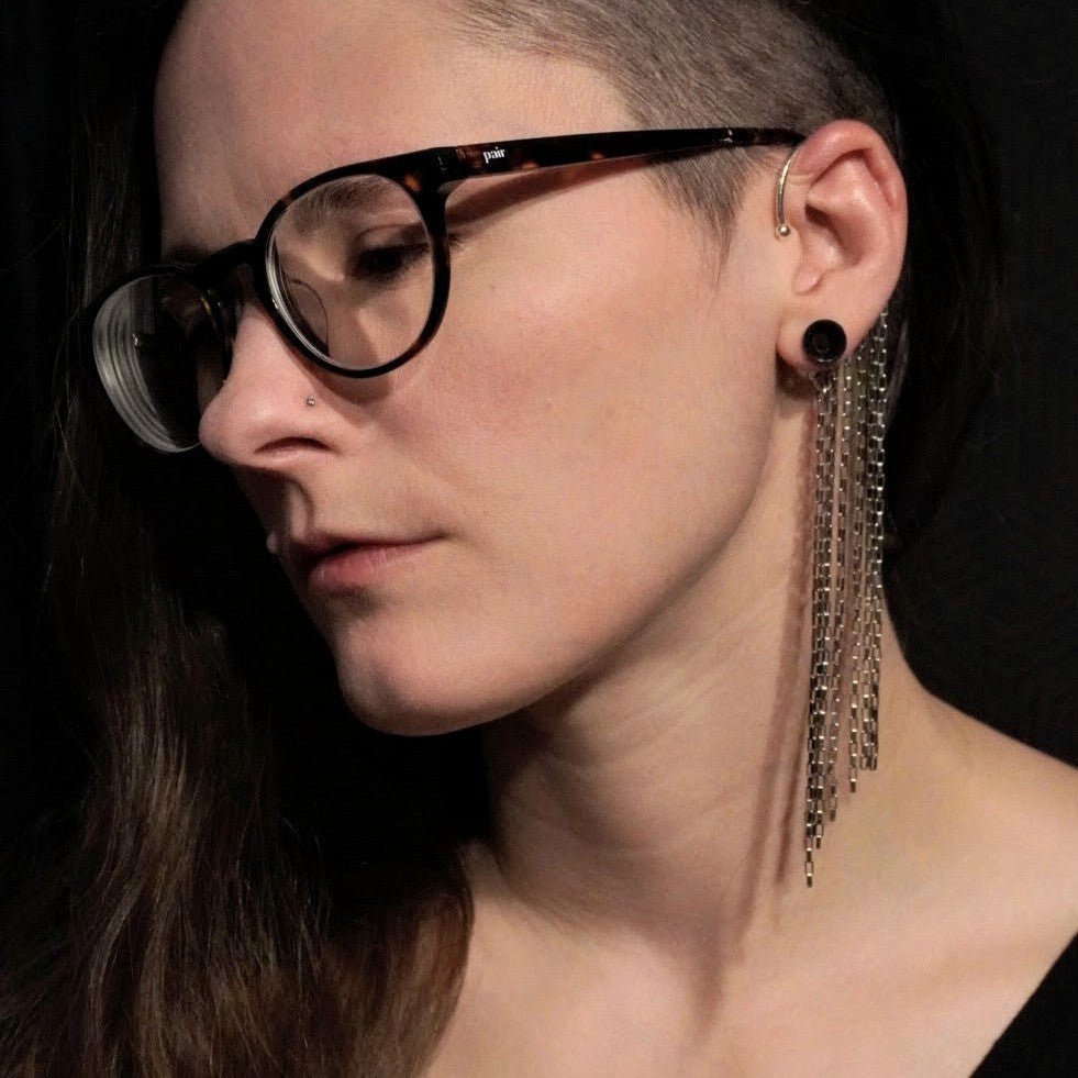 DARKSTAR MACHINATIONS - FALL Earcuff / Stainless Steel - earcuff