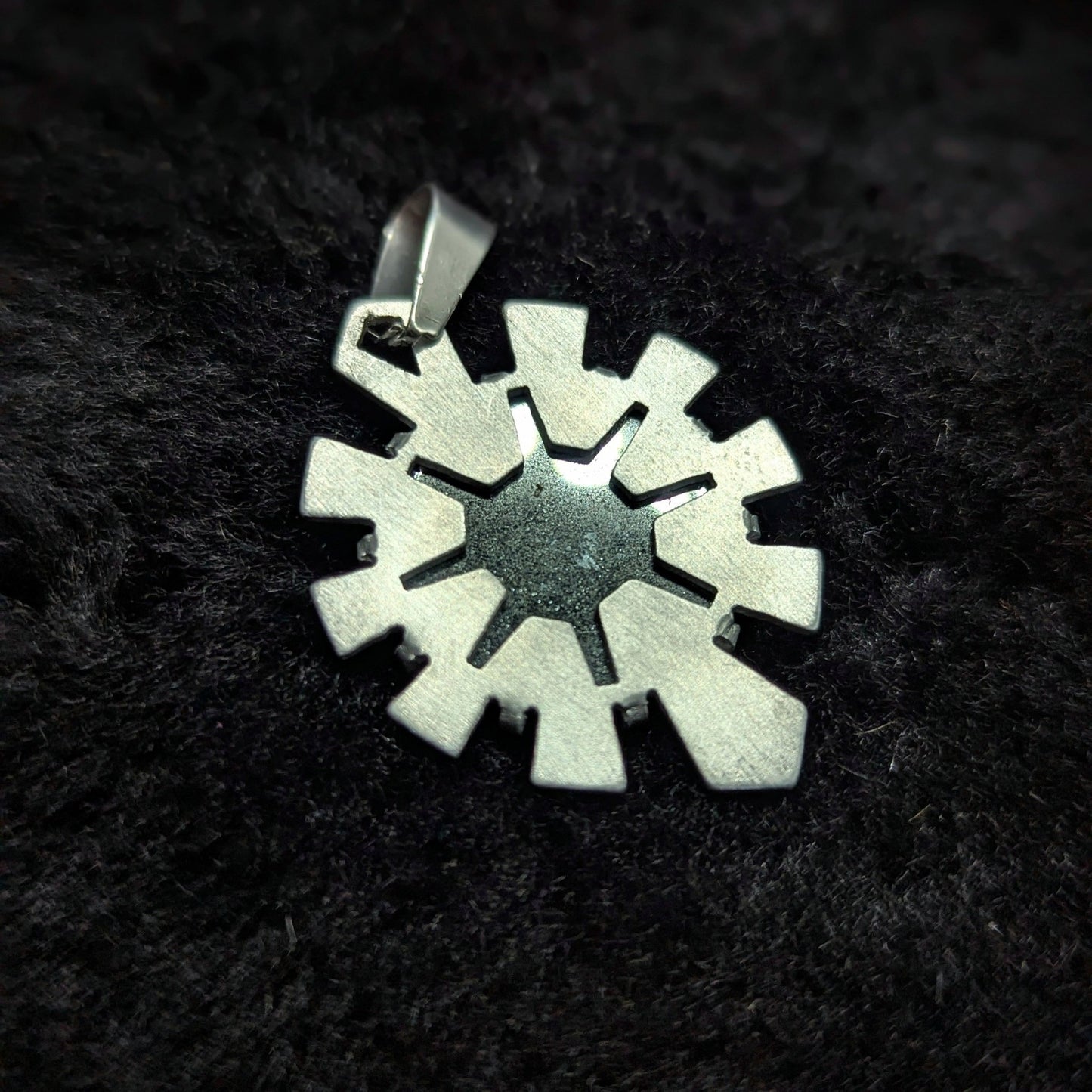 DARKSTAR MACHINATIONS - HYPERDRIVE Pendant / Hematite / Aluminum - pendant