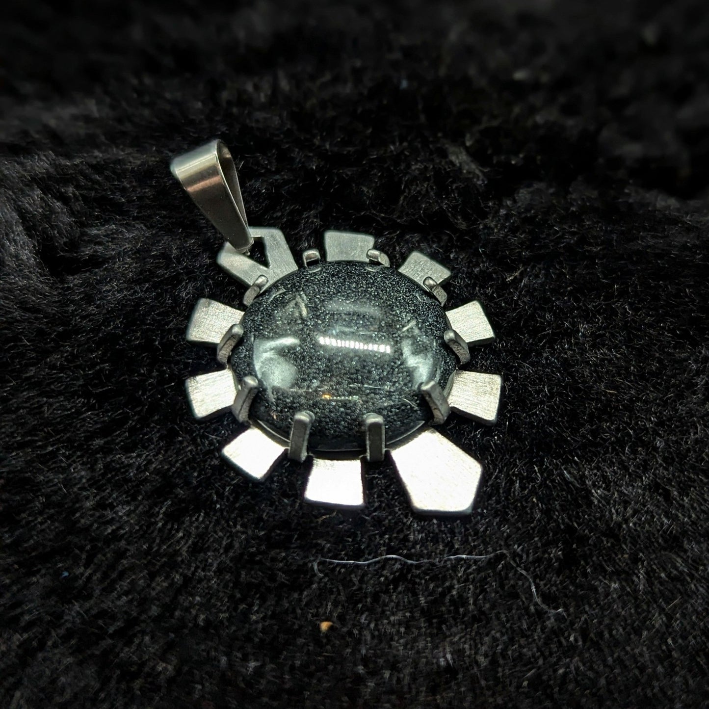 DARKSTAR MACHINATIONS - HYPERDRIVE Pendant / Hematite / Aluminum - pendant