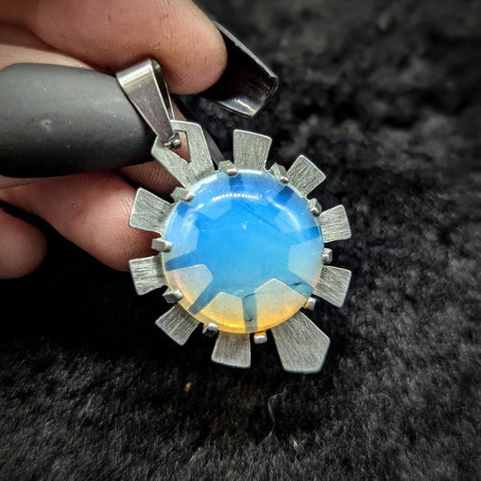 DARKSTAR MACHINATIONS - HYPERDRIVE Pendant / Opalite / Aluminum - pendant