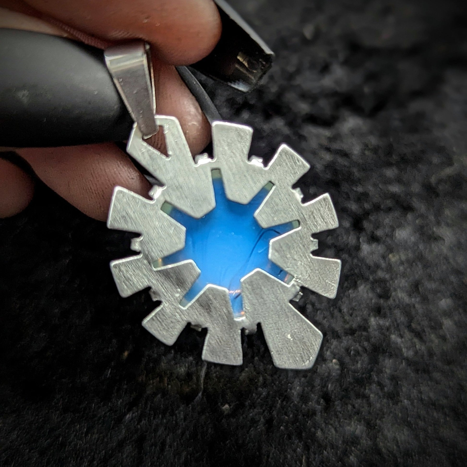 DARKSTAR MACHINATIONS - HYPERDRIVE Pendant / Opalite / Aluminum - pendant