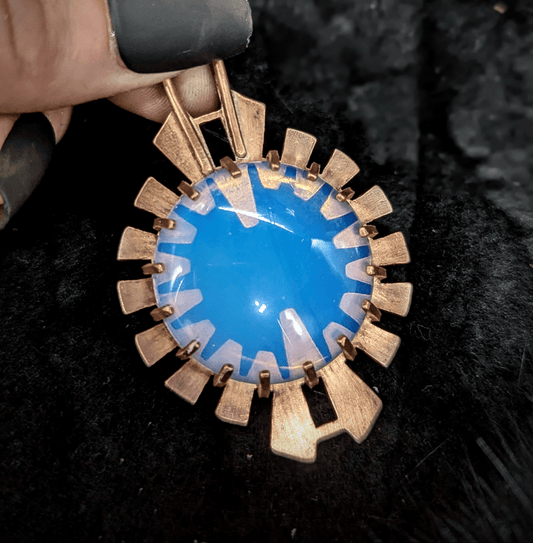 DARKSTAR MACHINATIONS - HYPERDRIVE Pendant / Opalite / Copper - pendant