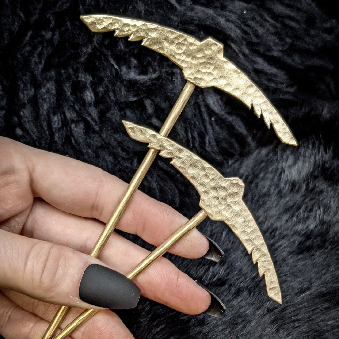 DARKSTAR MACHINATIONS - ODIN's RAVENS Hair Stick Set - hairstick