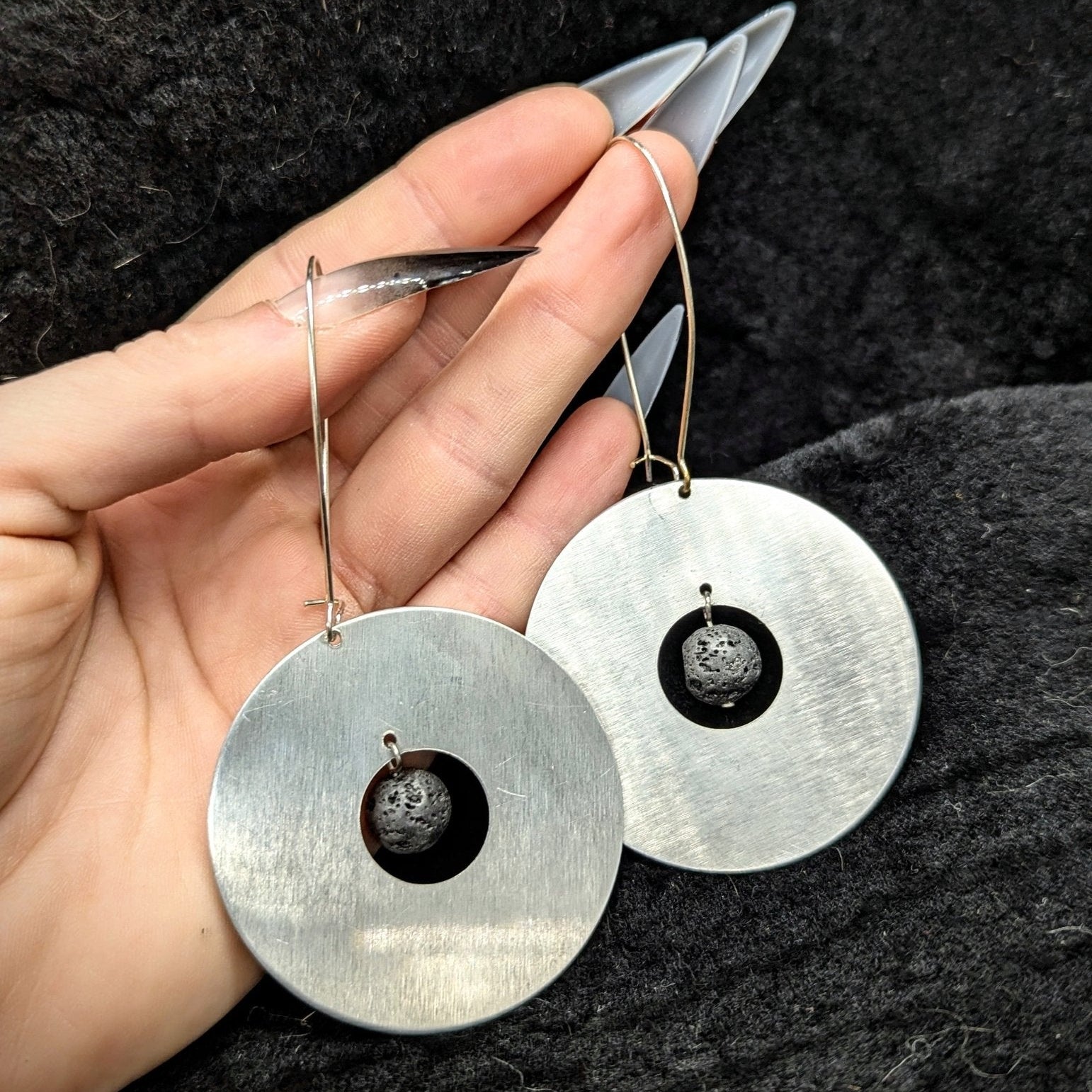 DARKSTAR MACHINATIONS - PLANET Earrings / Aluminum - earrings