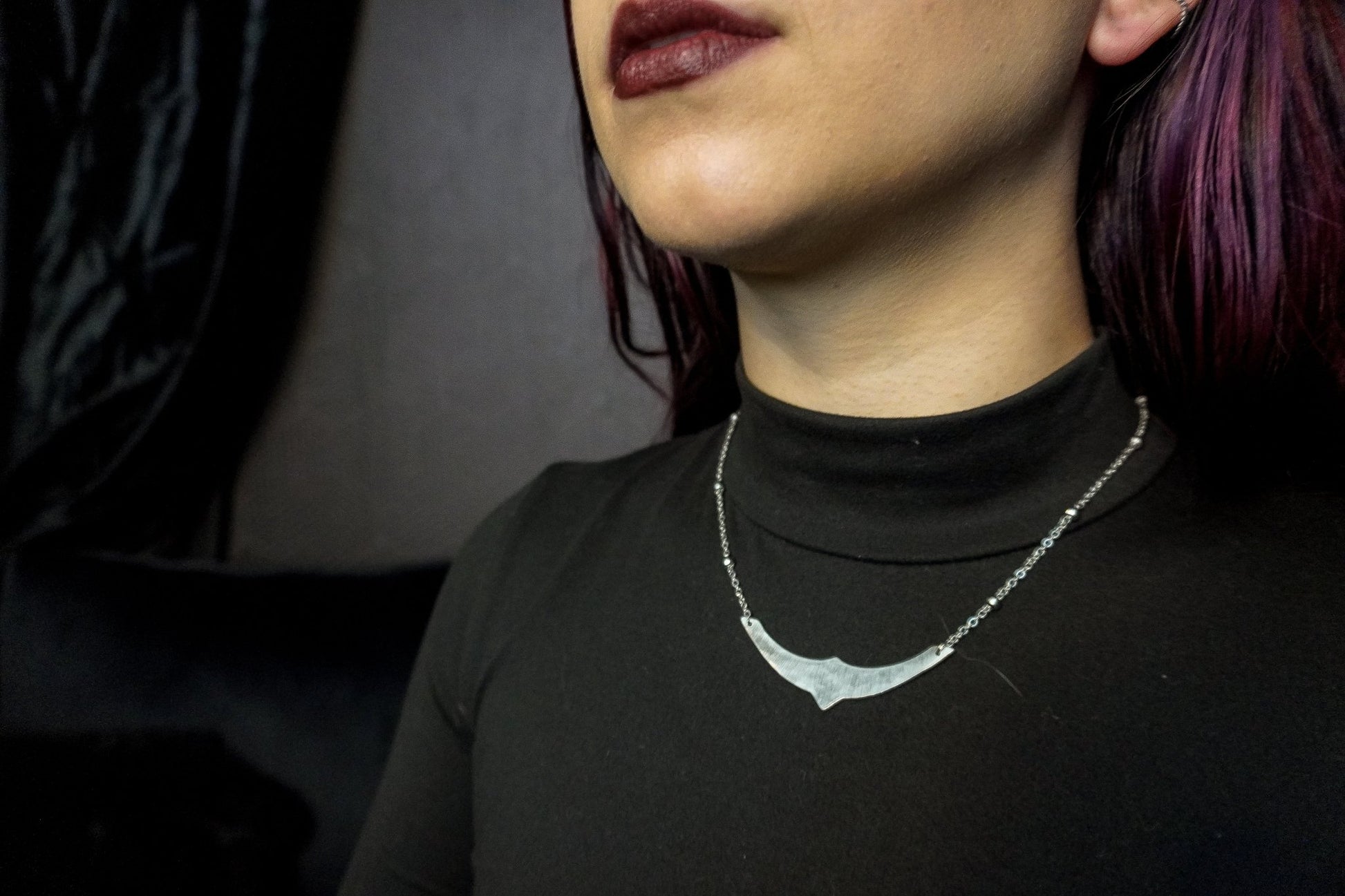 DARKSTAR MACHINATIONS - RAVEN Necklace / Aluminum - necklace