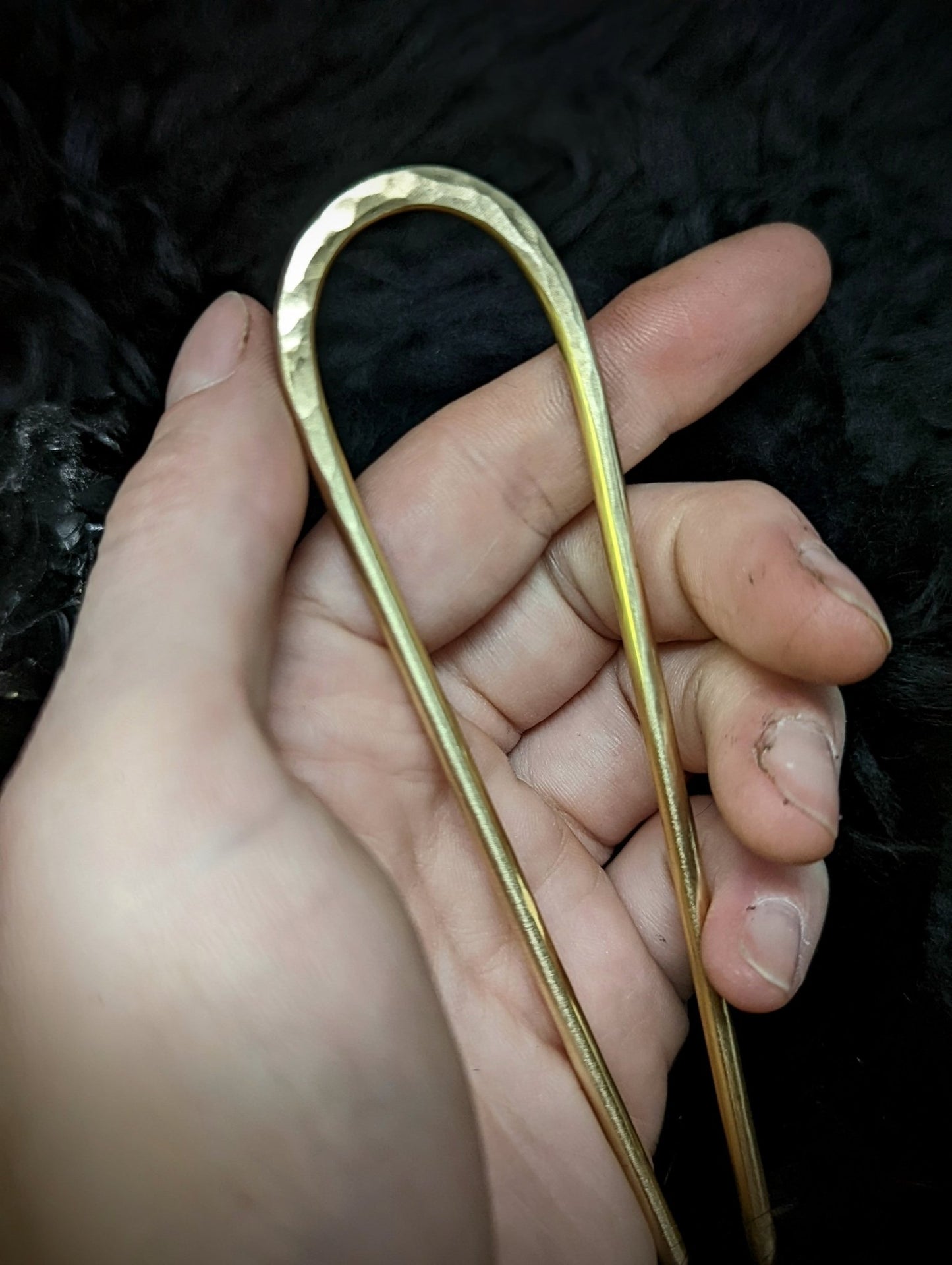 DARKSTAR MACHINATIONS - Simple Hair - Stick / Brass - hairstick