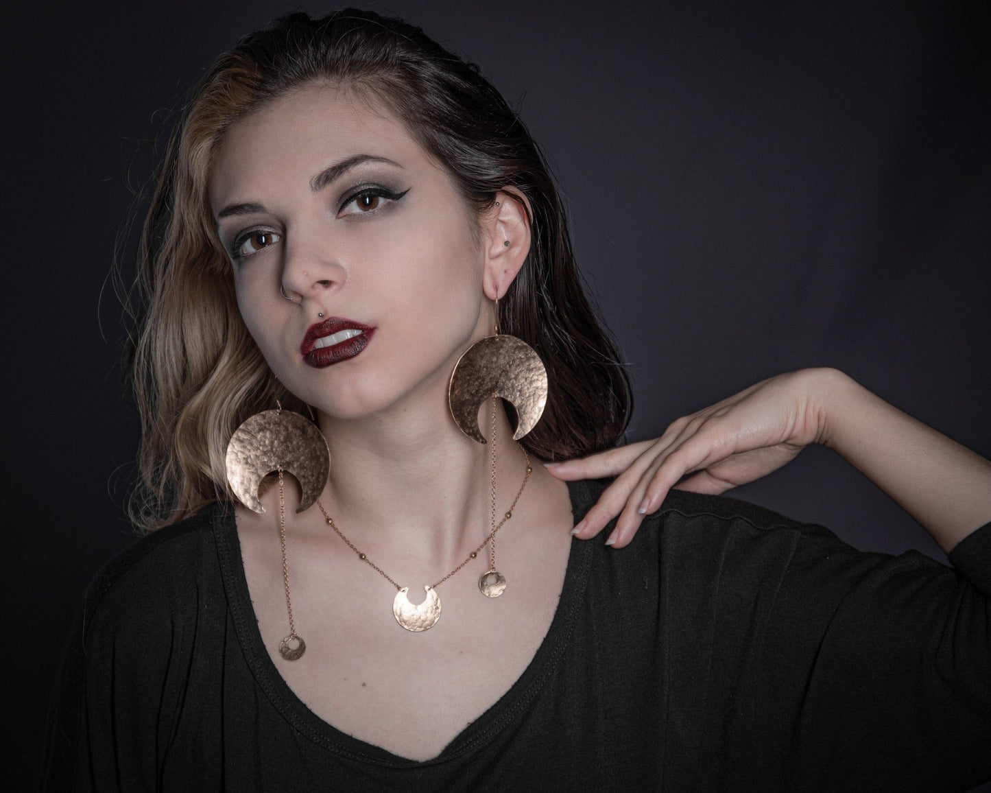 DARKSTAR MACHINATIONS - LUNA Necklace / Aluminum - necklace