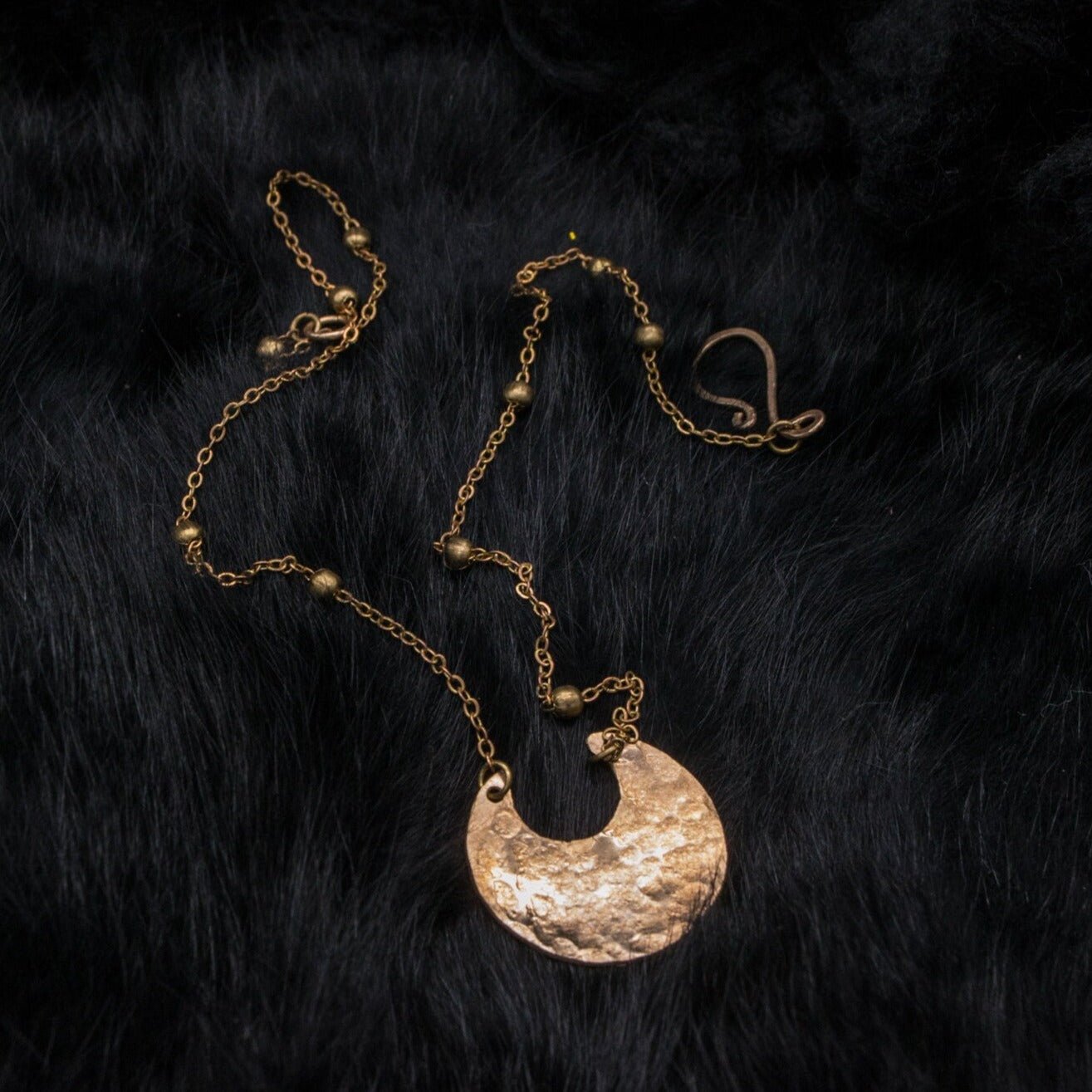 DARKSTAR MACHINATIONS - LUNA Necklace / Brass - necklace