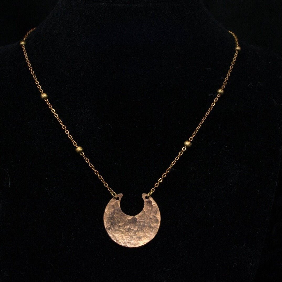 DARKSTAR MACHINATIONS - LUNA Necklace / Brass - necklace