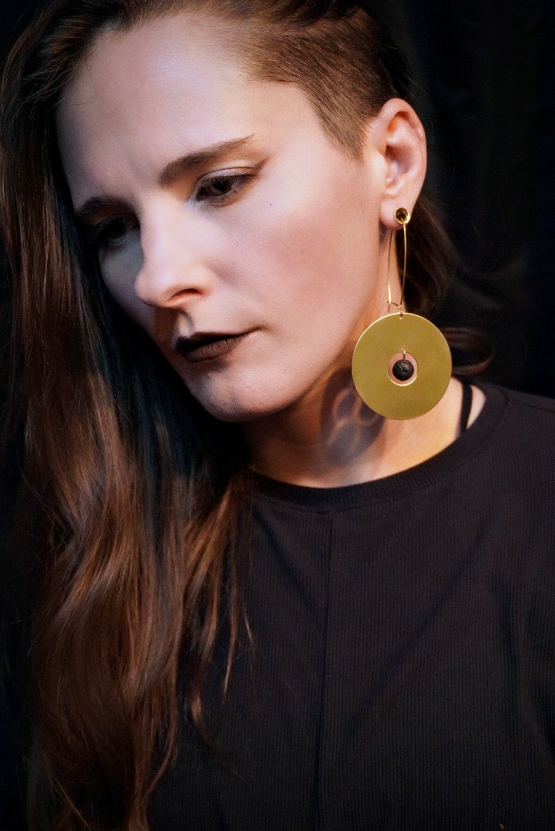 DARKSTAR MACHINATIONS - PLANET Earrings / Brass - earrings