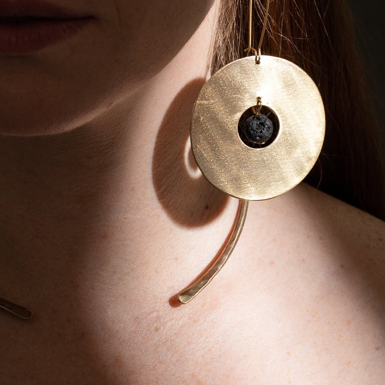 DARKSTAR MACHINATIONS - PLANET Earrings / Brass - earrings